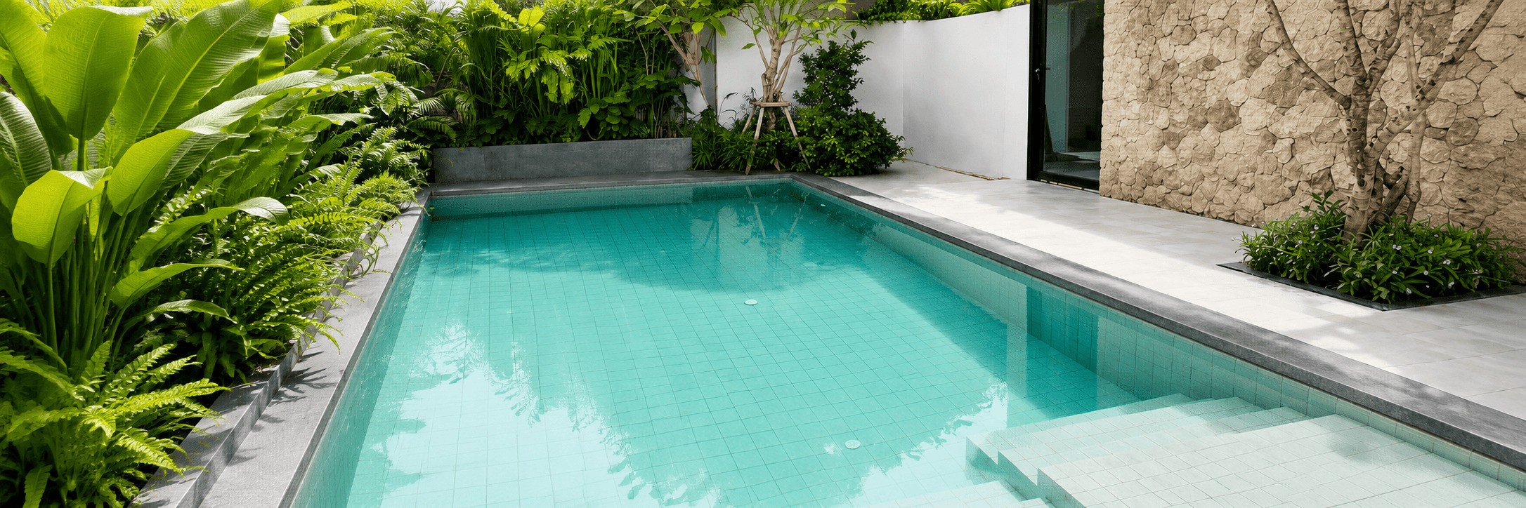 Sukabumi Light Green Stone Pool