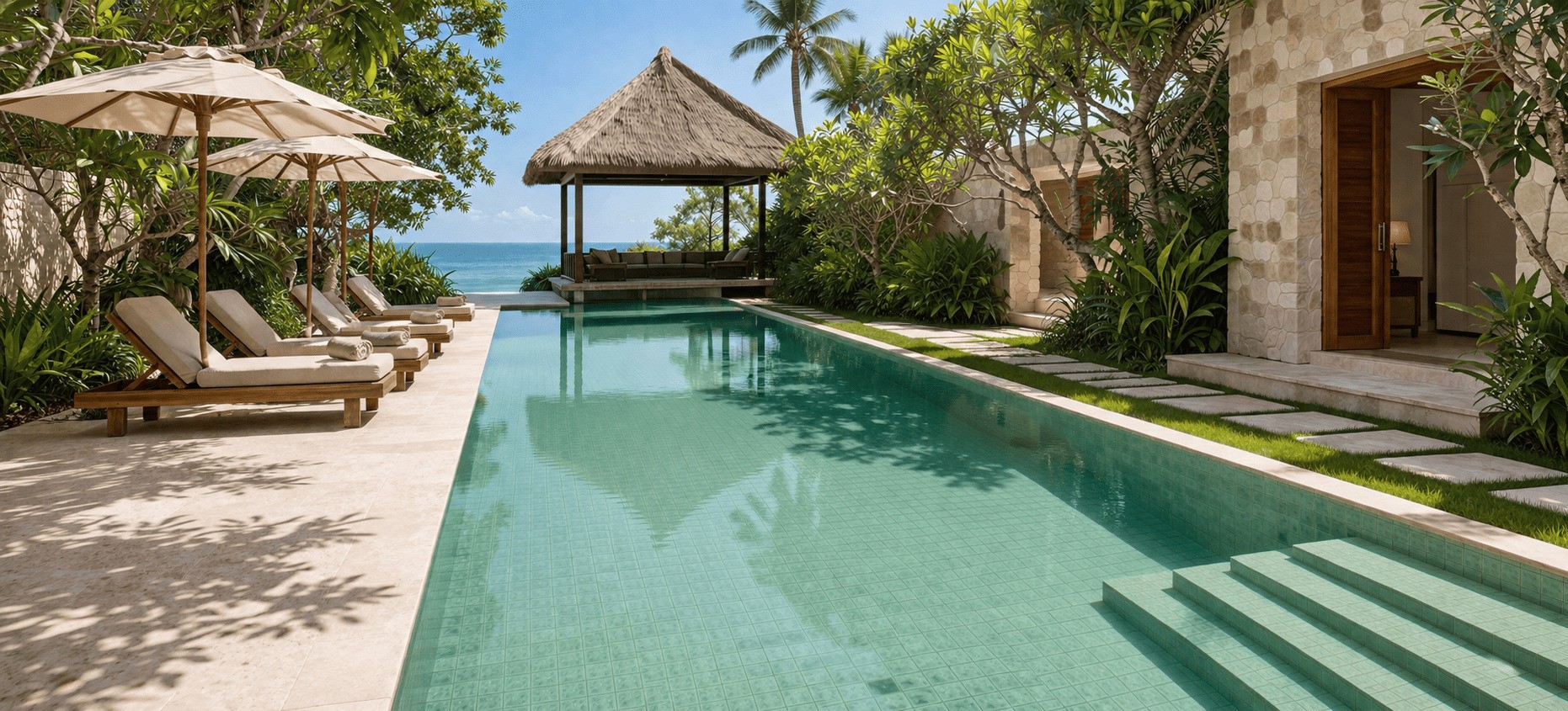 Zeolite Green Stone Pool